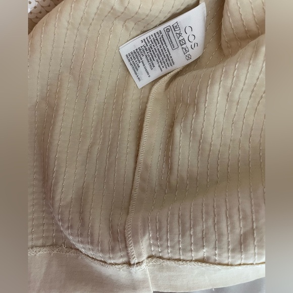 COS Cream Long-Sleeve Oversized Sequined Dress L 12/14/16 - Picture 5 of 13